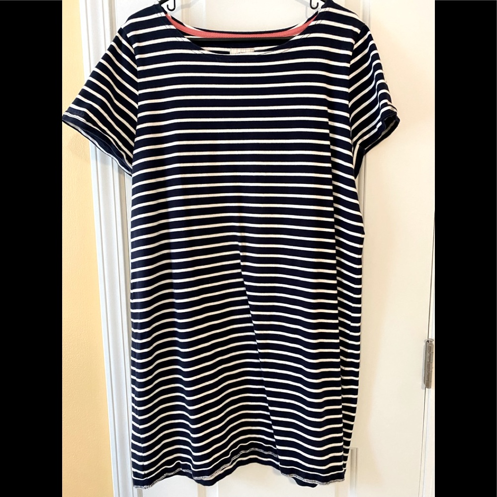 👗 Nautical short sleeve jersey dress